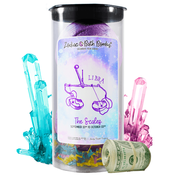 Libra | Zodiac Cash Bath Bombs-Zodiac Cash Bath Bombs-The Official Website of Jewelry Candles - Find Jewelry In Candles!