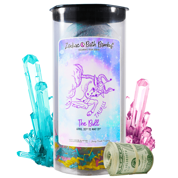 Taurus | Zodiac Cash Bath Bombs-Zodiac Cash Bath Bombs-The Official Website of Jewelry Candles - Find Jewelry In Candles!