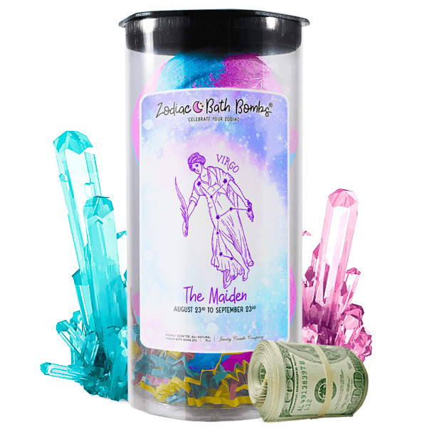Virgo | Zodiac Cash Bath Bombs-Zodiac Cash Bath Bombs-The Official Website of Jewelry Candles - Find Jewelry In Candles!