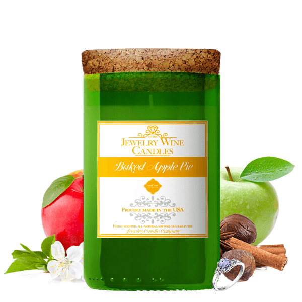 Baked Apple Pie | Jewelry Wine Candle®-Jewelry Wine Candles-The Official Website of Jewelry Candles - Find Jewelry In Candles!
