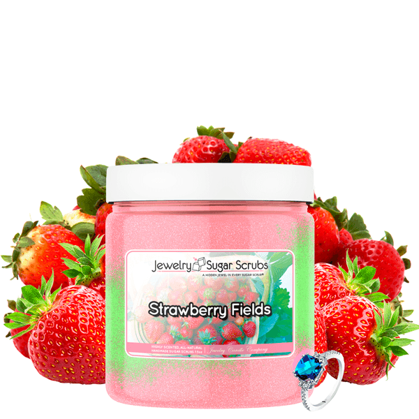 Strawberry Fields | Single Jewelry Sugar Scrub®-Jewelry Sugar Scrub®-The Official Website of Jewelry Candles - Find Jewelry In Candles!