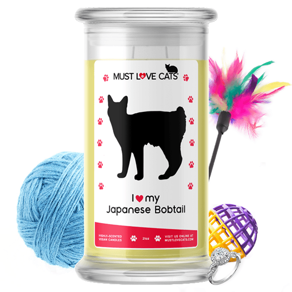 I Love My Japanese Bobtail | Must Love Cats® Candle-Must Love Cats® Candle-The Official Website of Jewelry Candles - Find Jewelry In Candles!