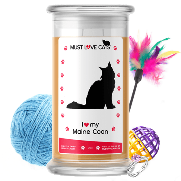I Love My Maine Coon | Must Love Cats® Candle-Must Love Cats® Candle-The Official Website of Jewelry Candles - Find Jewelry In Candles!
