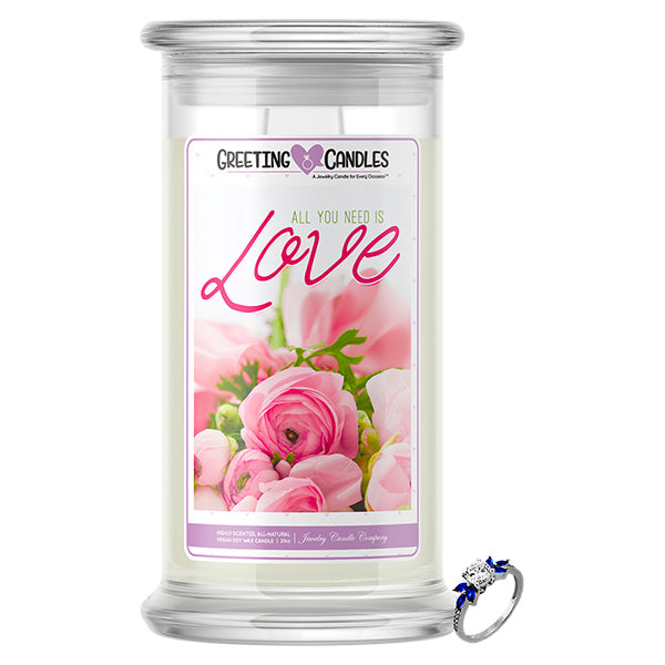 All You Need Is Love Jewelry Greeting Candles