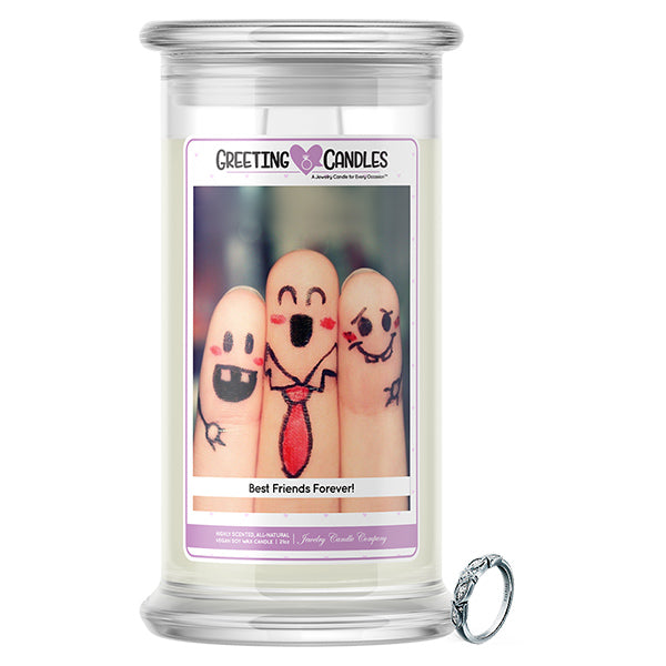 Best Friends Forever! Jewelry Greeting Candle