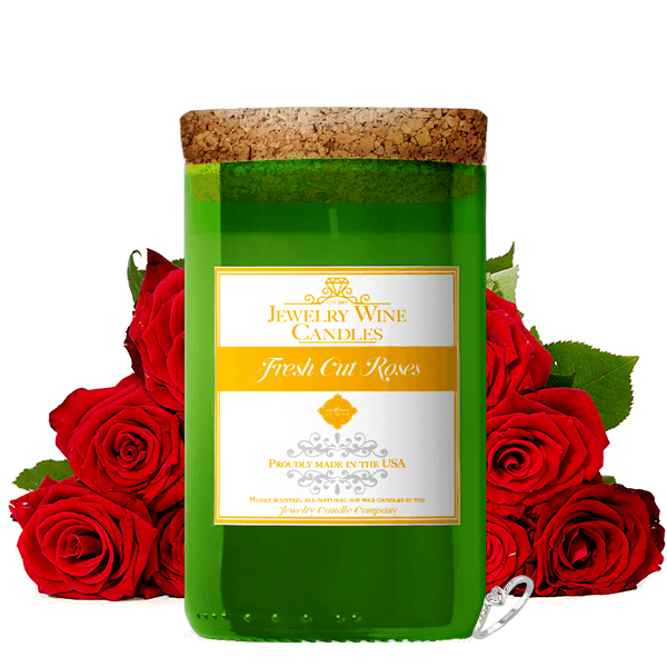 Fresh Cut Roses | Jewelry Wine Candle®-Jewelry Wine Candles-The Official Website of Jewelry Candles - Find Jewelry In Candles!