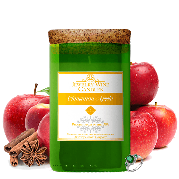 Cinnamon Apple | Jewelry Wine Candle®-Jewelry Wine Candles-The Official Website of Jewelry Candles - Find Jewelry In Candles!