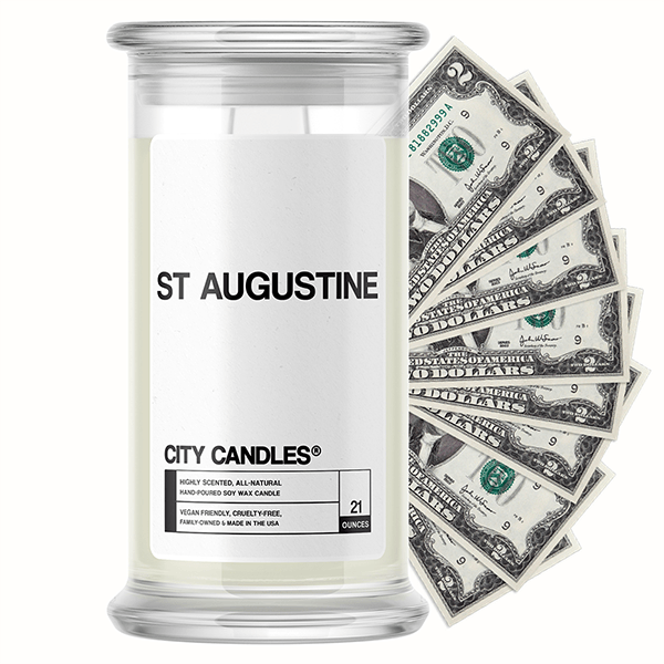 St Augustine City Cash Candle