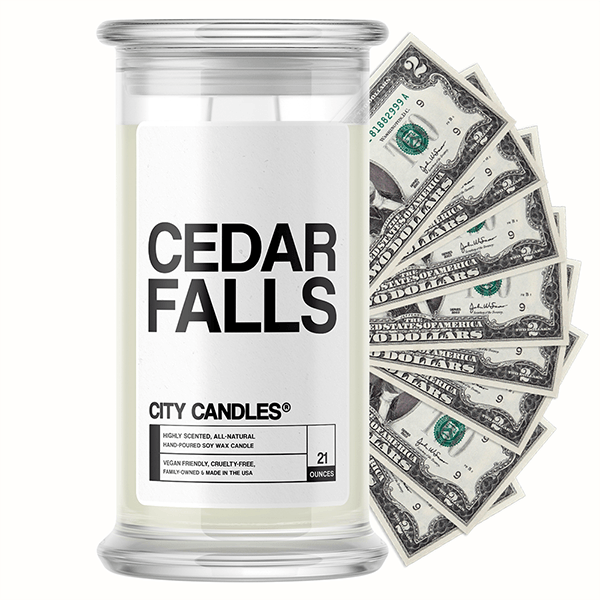 Cedar Falls City Cash Candle