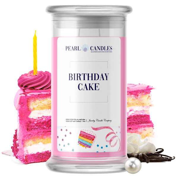 Birthday Cake | Pearl Candle®-Pearl Candles®-The Official Website of Jewelry Candles - Find Jewelry In Candles!