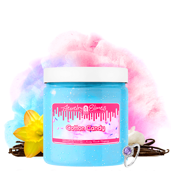 Cotton Candy | Jewelry Slime®-Jewelry Slime | A Jewelry Surprise In Every Jar of Slime-The Official Website of Jewelry Candles - Find Jewelry In Candles!