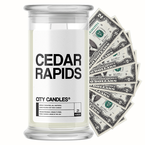 Cedar Rapids City Cash Candle