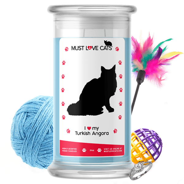 I Love My Turkish Angora | Must Love Cats® Candle-Must Love Cats® Candle-The Official Website of Jewelry Candles - Find Jewelry In Candles!
