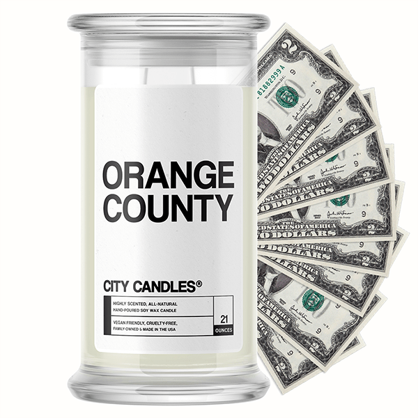 Orange County City Cash Candle