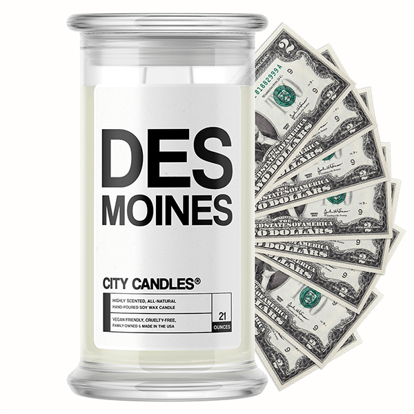 Des Moines City Cash Candle