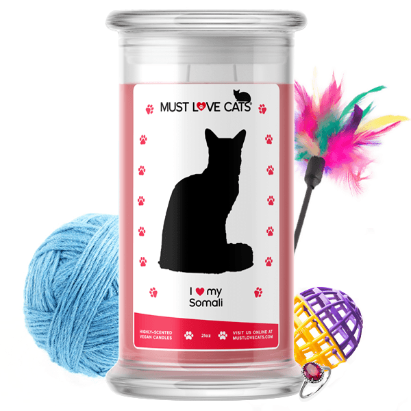 I Love My Somali | Must Love Cats® Candle-Must Love Cats® Candle-The Official Website of Jewelry Candles - Find Jewelry In Candles!