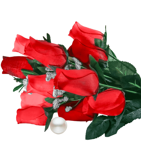 Red Bouquet Pearl Roses