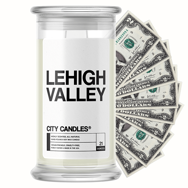 Leigh Valley City Cash Candle