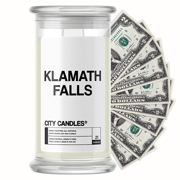 Klamath Falls City Cash Candle