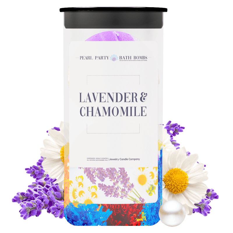 Lavender & Chamomile Pearl Party Bath Bombs Twin Pack