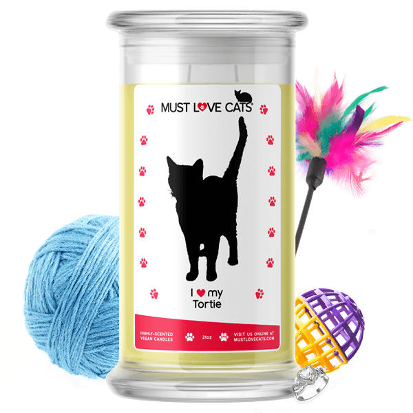 I Love My Tortie | Must Love Cats® Candle-Must Love Cats® Candle-The Official Website of Jewelry Candles - Find Jewelry In Candles!