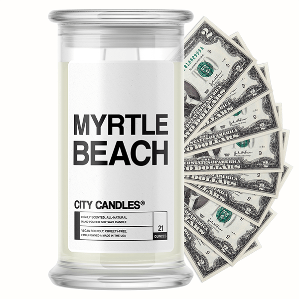Myrtle Beach City Cash Candle