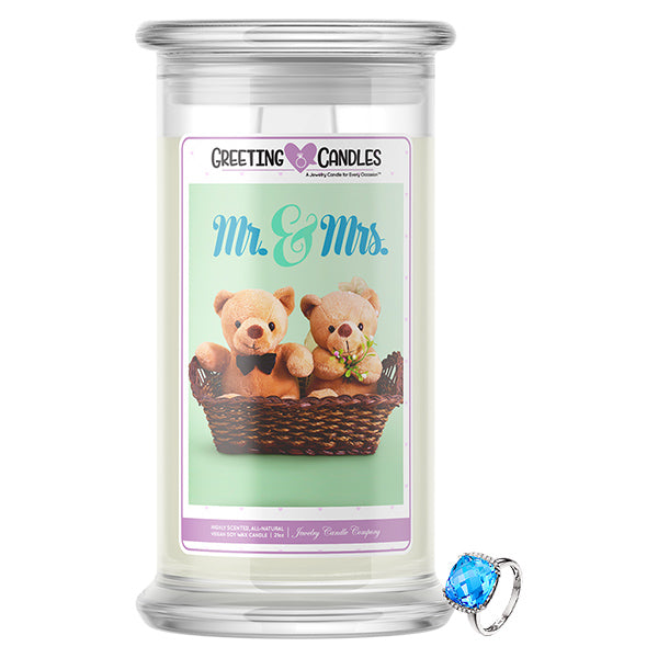 Mr. & Mrs. Jewelry Greeting Candle