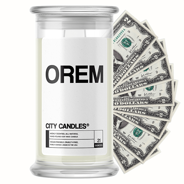 Orem City Cash Candle