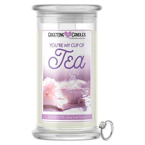 You're My Cup Of Tea! Jewelry Greeting Candles