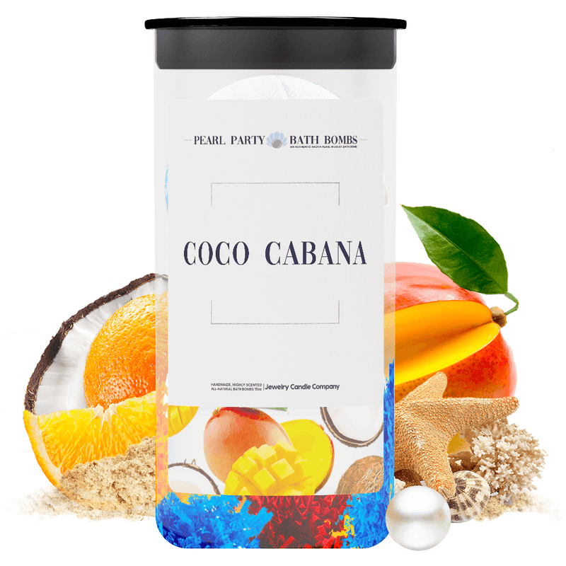 Coco Cabana Pearl Party Bath Bombs Twin Pack