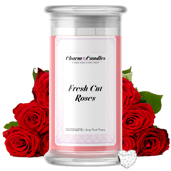 Fresh Cut Roses | Charm Candle®-Charm Candles®-The Official Website of Jewelry Candles - Find Jewelry In Candles!