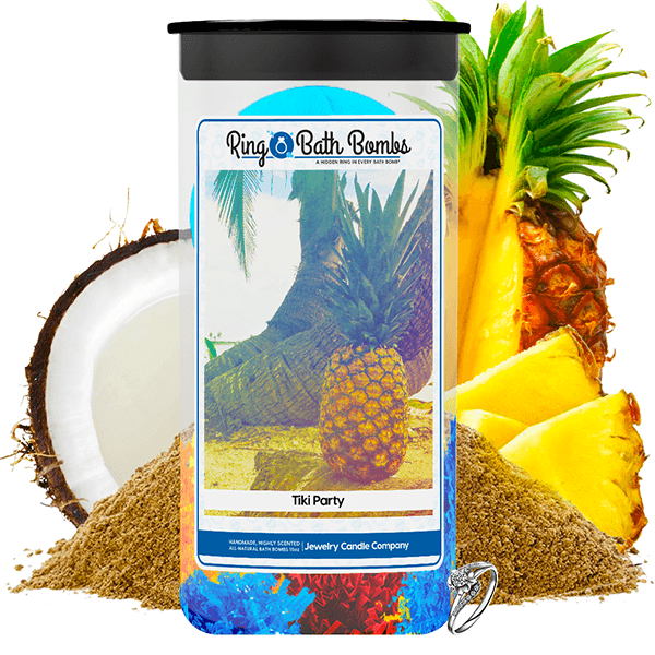 Tiki Party Ring Bath Bombs Twin Pack
