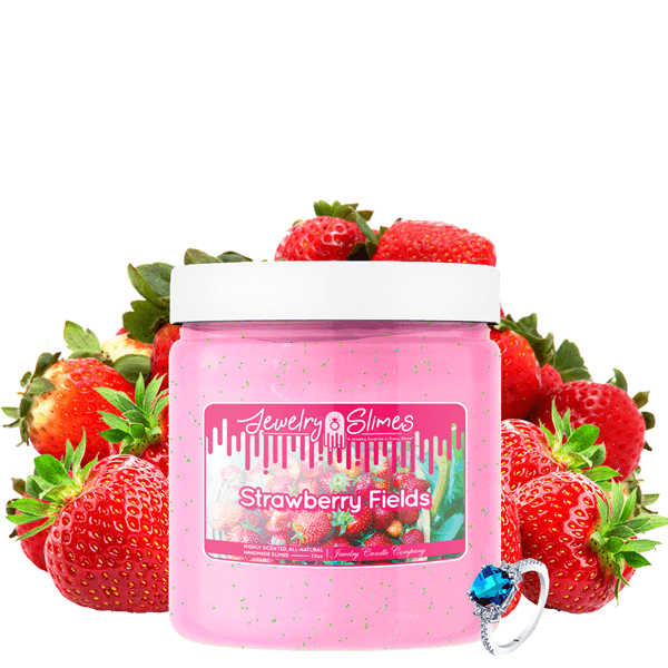 Strawberry Fields | Jewelry Slime®-Jewelry Slime | A Jewelry Surprise In Every Jar of Slime-The Official Website of Jewelry Candles - Find Jewelry In Candles!