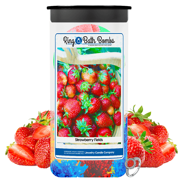 Strawberry Fields Ring Bath Bombs Twin Pack