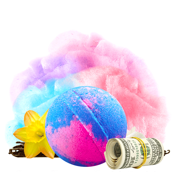 Cotton Candy Single Cash Bath Bomb — Jewelry Candles®