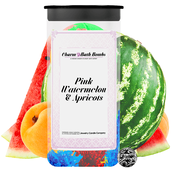 Pink Watermelon & Apricots Charm Bath Bombs Twin Pack
