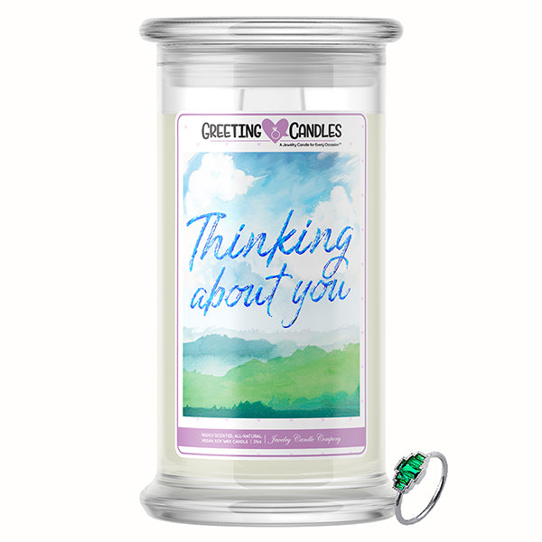 Thinking About You Jewelry Greeting Candle