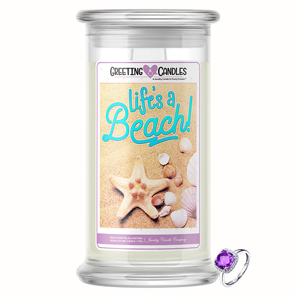 Life's A Beach! Jewelry Greeting Candle