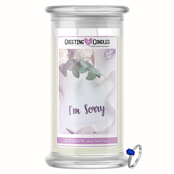 I'm Sorry Jewelry Greeting Candle