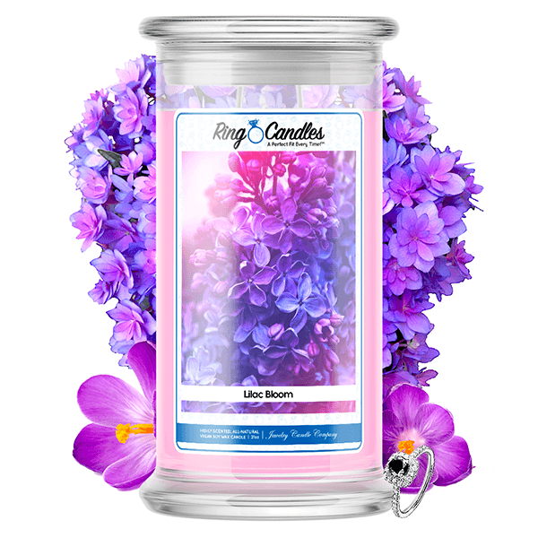 Lilac Bloom Ring Candle