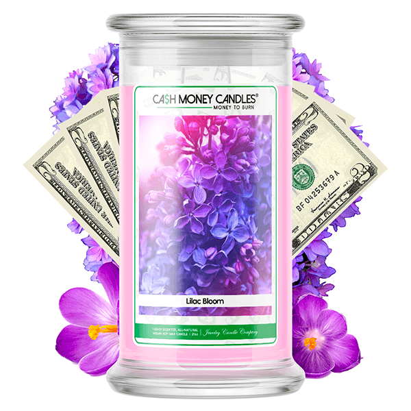 Lilac Bloom Cash Candle
