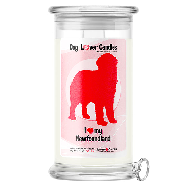 Newfoundland Dog Lover Jewelry Candle