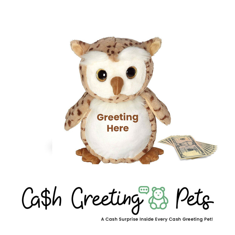 Owl-1 Cash Greeting Pet