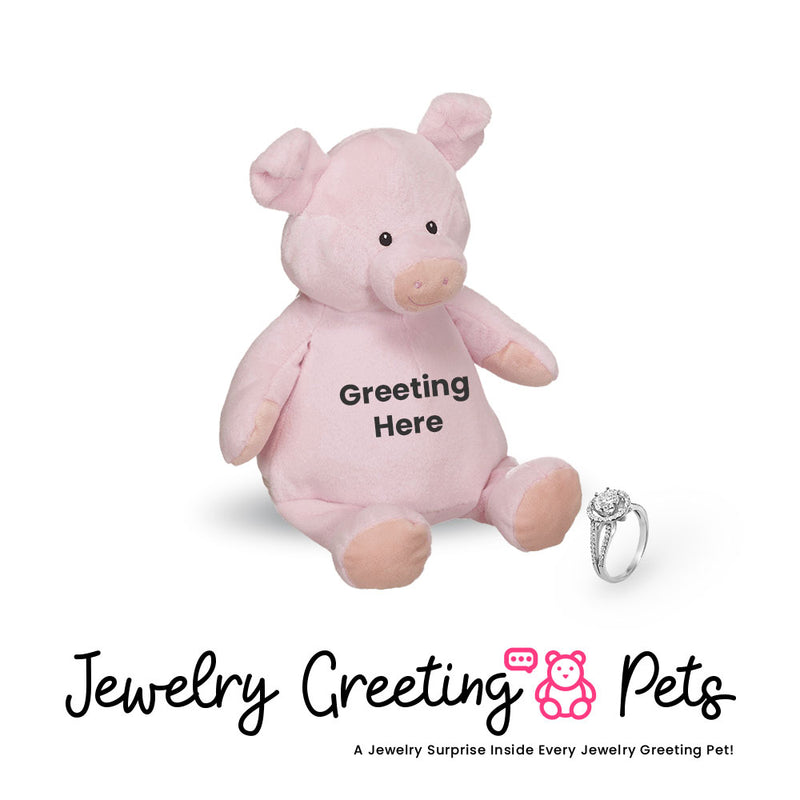 Pig Jewelry Greeting Pet