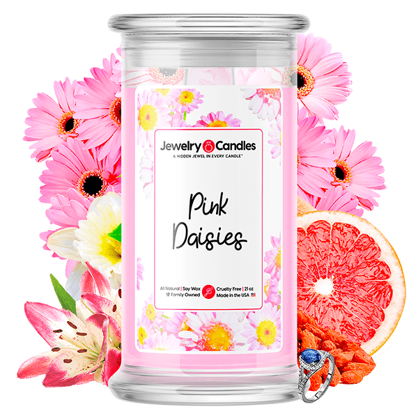 Pink Daisies Jewelry Candle