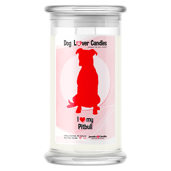 Pitbull Dog Lover Candle