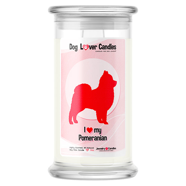 Pomeranian Dog Lover Candle