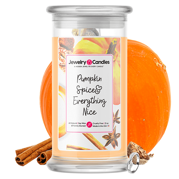 pumpkin spice and everything nice jewelry candle
