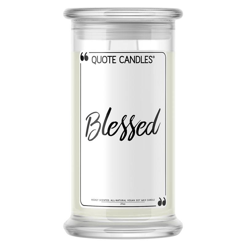 Blessed | Quote Candle®-Quote Candles-The Official Website of Jewelry Candles - Find Jewelry In Candles!