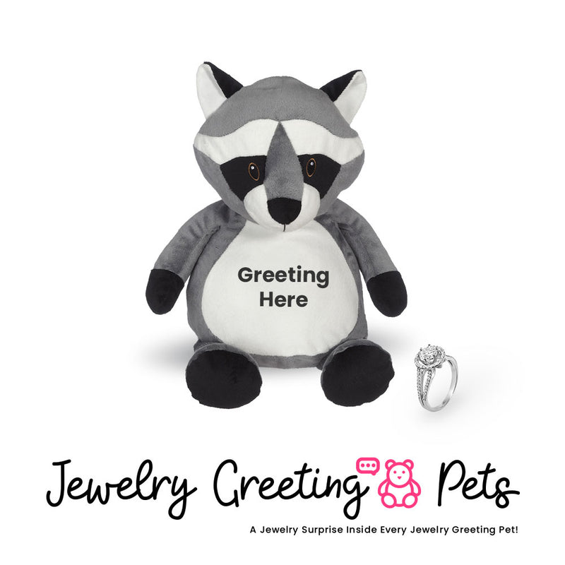Racoon Jewelry Greeting Pet